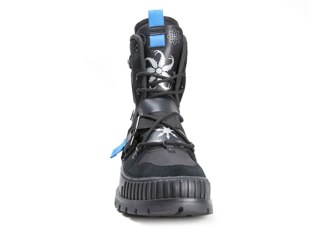 Black Kids' Palladium Pallashock X Destiny Boots | US-JV8359247