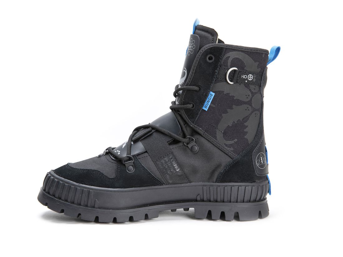 Black Kids' Palladium Pallashock X Destiny Boots | US-JV8359247