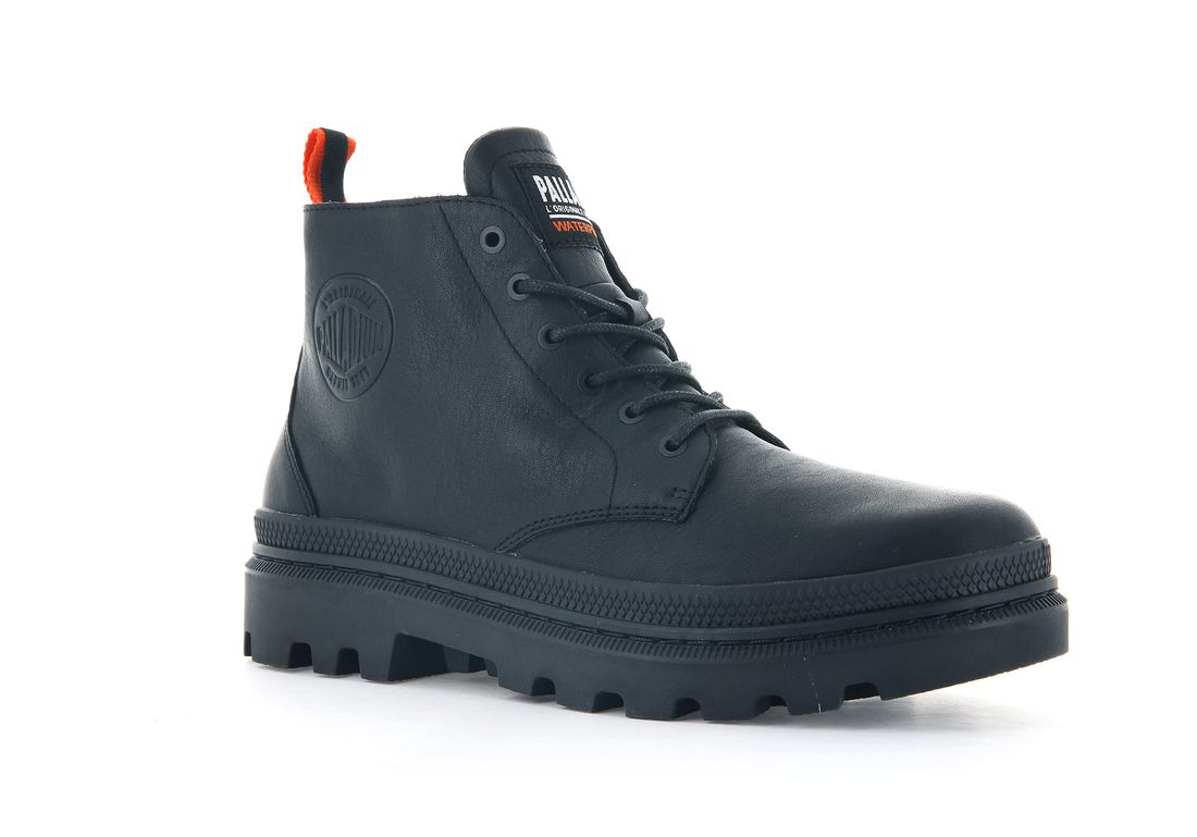 Black Kids' Palladium Pallatrooper Hi-2 Boots | US-PL1276803