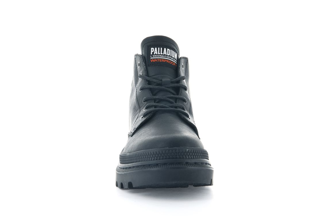 Black Kids' Palladium Pallatrooper Hi-2 Boots | US-PL1276803