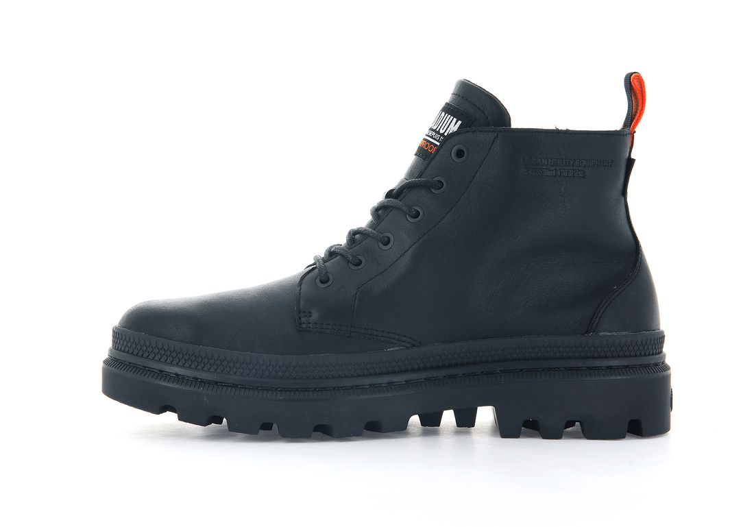 Black Kids' Palladium Pallatrooper Hi-2 Boots | US-PL1276803