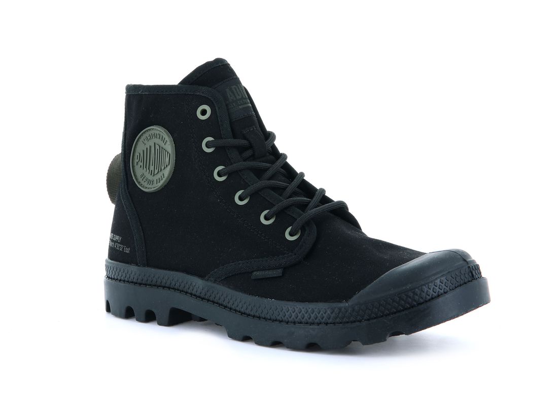 Black Kids' Palladium Pampa Hi Htg Supply Boots | US-SV2863507