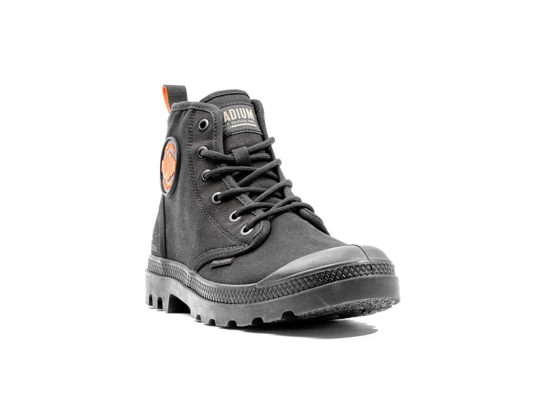 Black Kids' Palladium Pampa Hi Supply Rs Boots | US-LX8560492