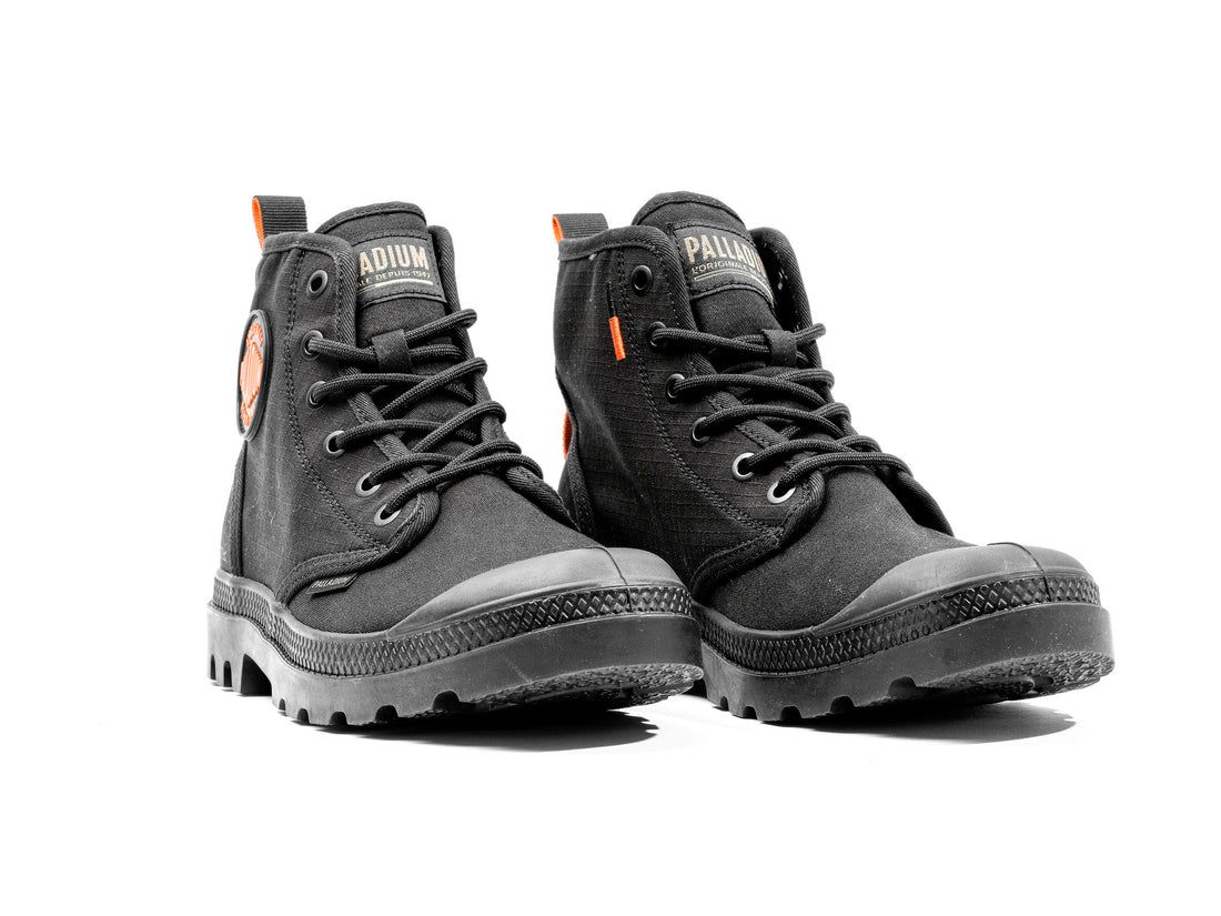 Black Kids' Palladium Pampa Hi Supply Rs Boots | US-LX8560492