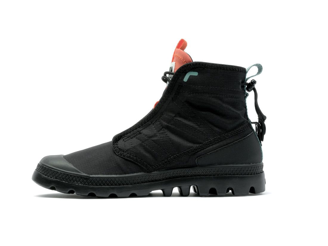 Black Kids' Palladium Pampa Travel Lite Rs Boots | US-LY6720948