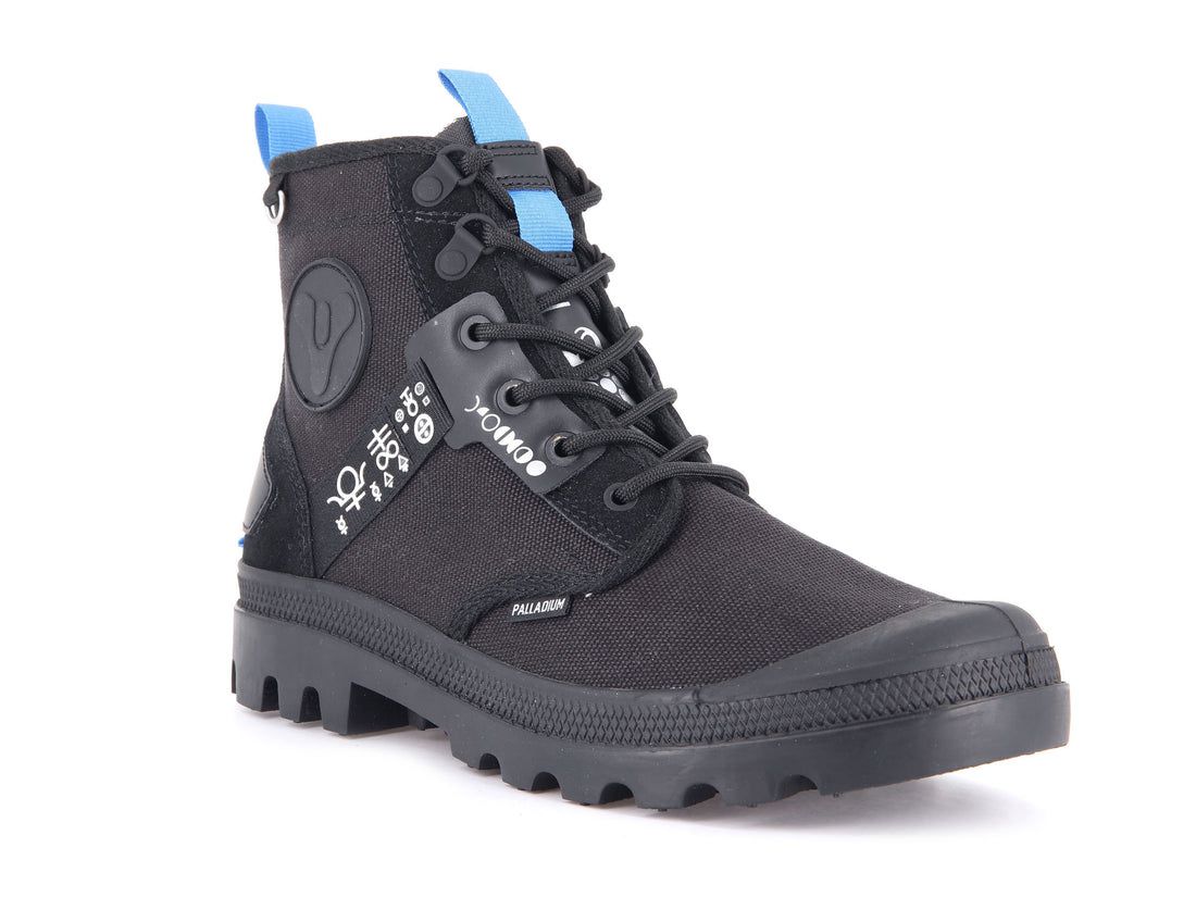 Black Kids' Palladium Pampa X Destiny Boots | US-QE7153908