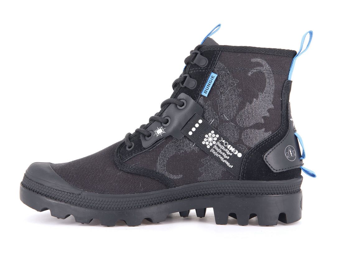 Black Kids' Palladium Pampa X Destiny Boots | US-QE7153908