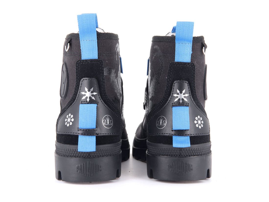 Black Kids' Palladium Pampa X Destiny Boots | US-QE7153908