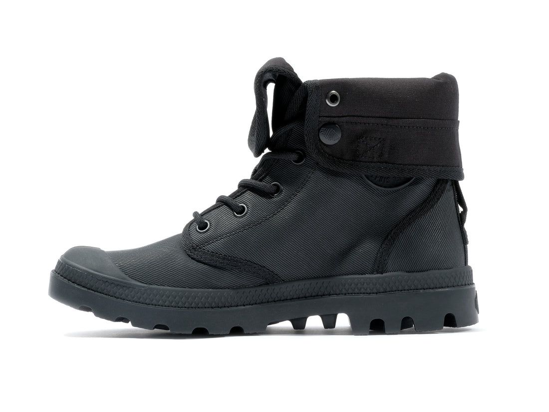 Black Men Palladium Baggy Coated Boots | US-PS9207546