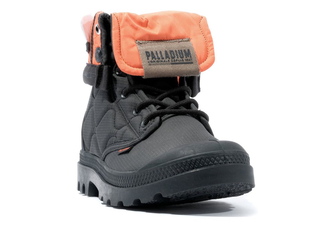 Black Men Palladium Baggy Re-quilted Boots | US-MC2359874