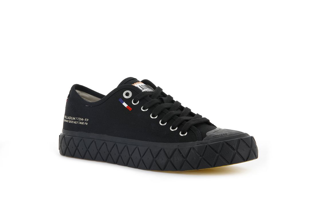 Black Men Palladium Palla Ace Canvas Sneakers | US-SW0283159