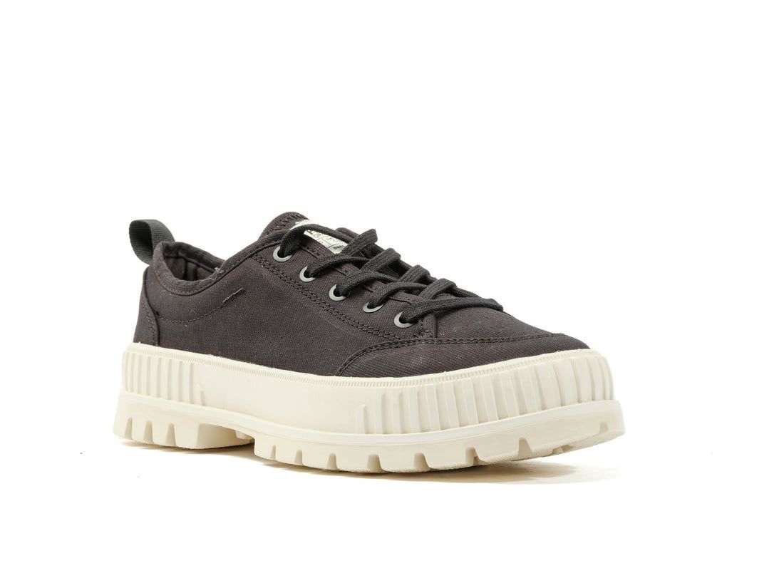 Black Men Palladium Pallashock Lo Organic 2 Sneakers | US-VB2754901