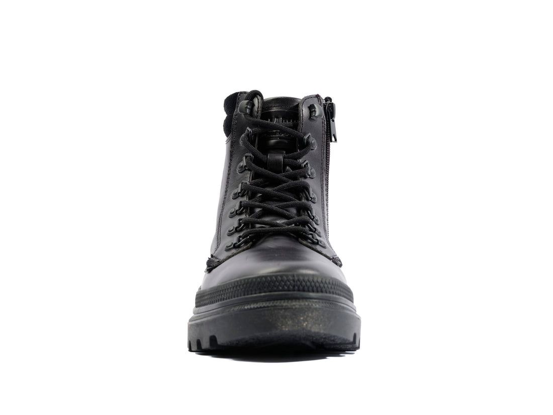 Black Men Palladium Pallatrooper Hiker Leather Boots | US-DW2573984