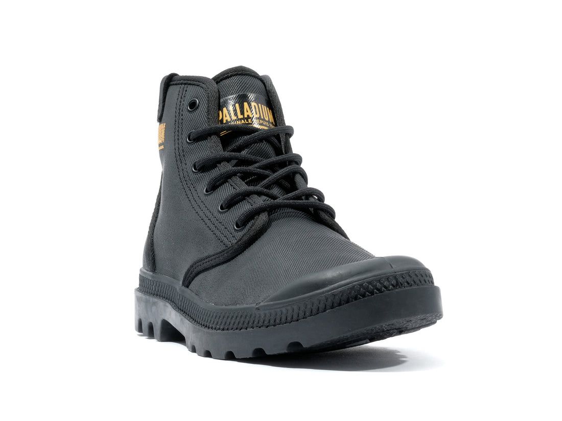 Black Men Palladium Pampa Hi Coated Boots | US-SK4072516