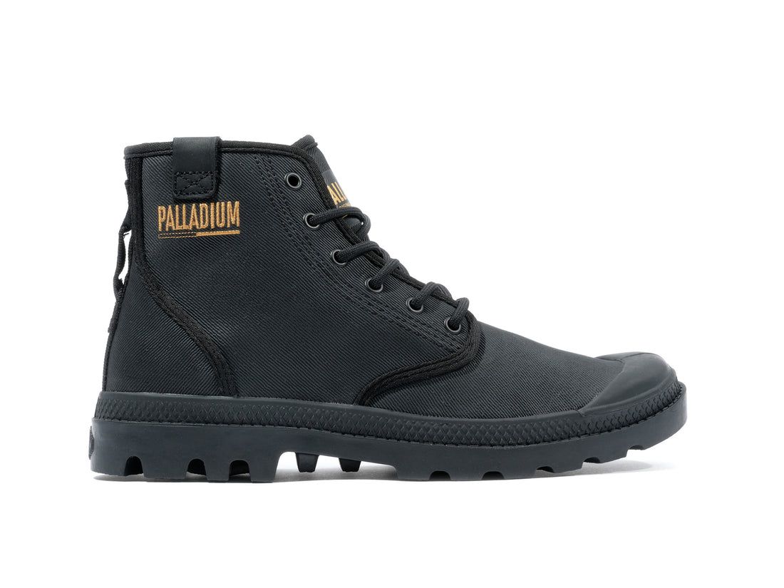 Black Men Palladium Pampa Hi Coated Boots | US-SK4072516