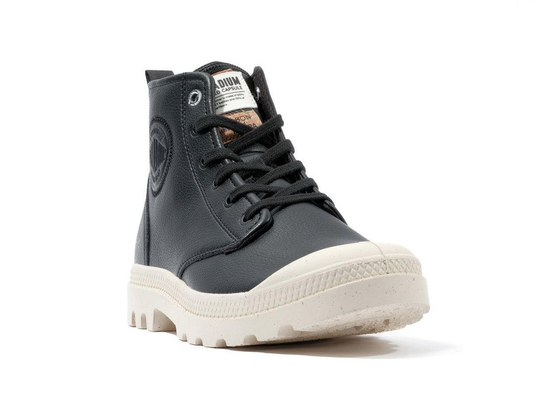 Black Men Palladium Pampa Hi Re-vegan Lth Boots | US-NW2093146