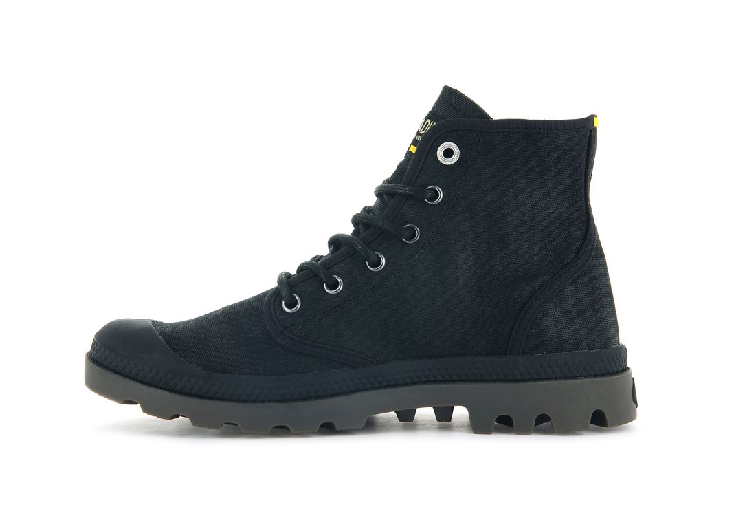 Black Men Palladium Pampa Hi Wax Boots | US-PO8940125