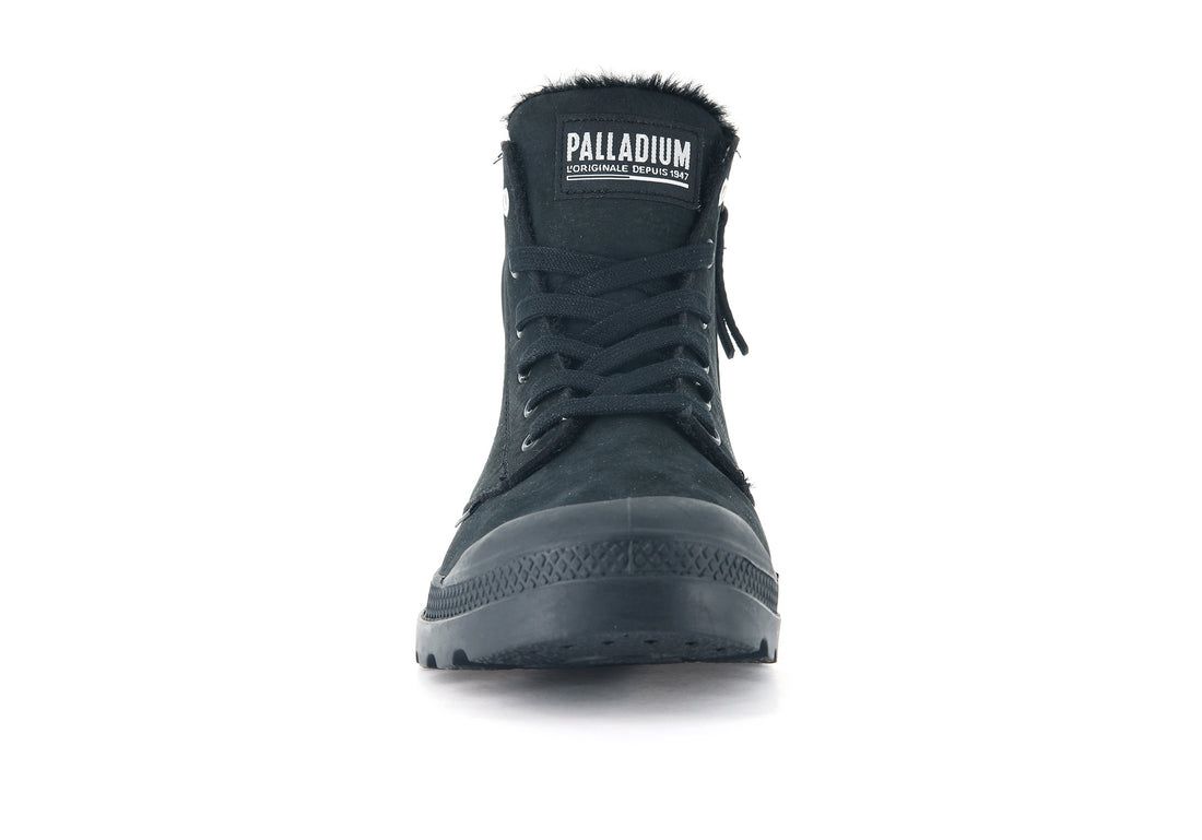 Black Men Palladium Pampa Hi Zip Wl Winter Boots | US-HN6598720