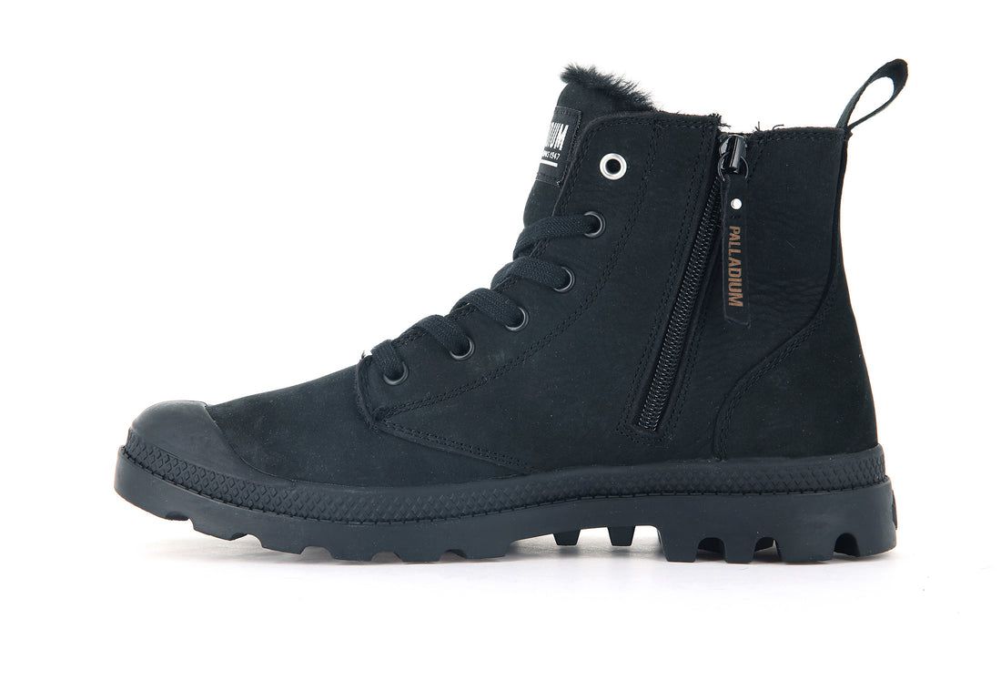 Black Men Palladium Pampa Hi Zip Wl Winter Boots | US-HN6598720