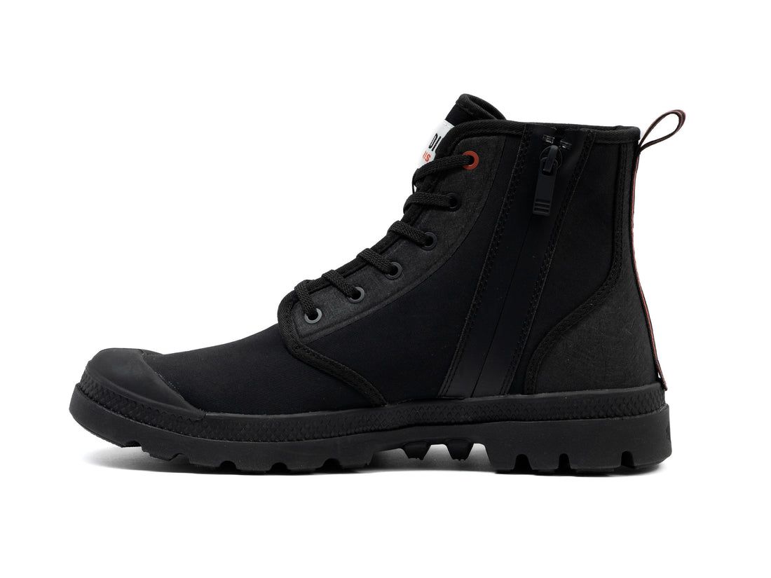 Black Men Palladium Pampa Lite+ Hi Paris Boots | US-XT8503762