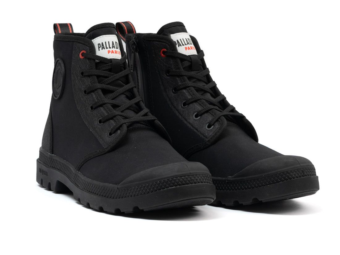 Black Men Palladium Pampa Lite+ Hi Paris Boots | US-XT8503762