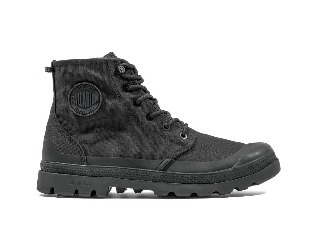 Black Men Palladium Pampa Rcyl Lt+wp+zip Boots | US-QA3768210