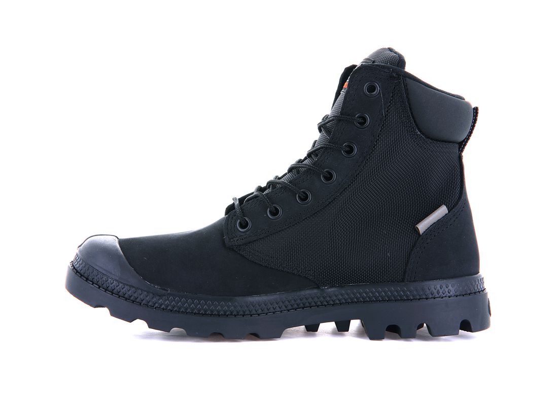 Black Men Palladium Pampa Sc Wpn U-s Boots | US-IQ7602834