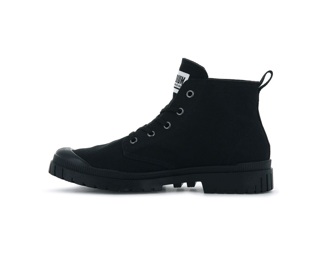 Black Men Palladium Pampa Sp20 Hi Canvas Boots | US-KW4578291