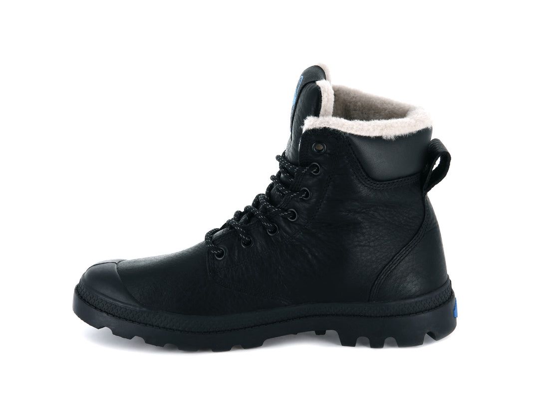 Black Men Palladium Pampa Sport Cuff Wps Winter Boots | US-HD9847510