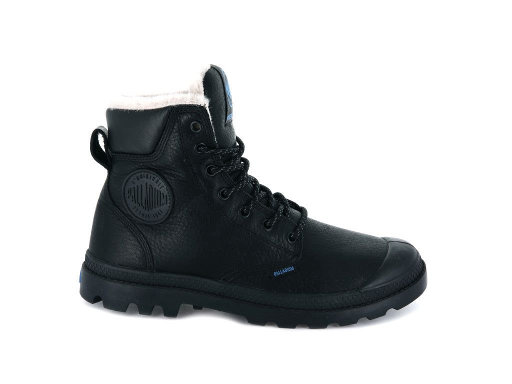 Black Men Palladium Pampa Sport Cuff Wps Winter Boots | US-HD9847510