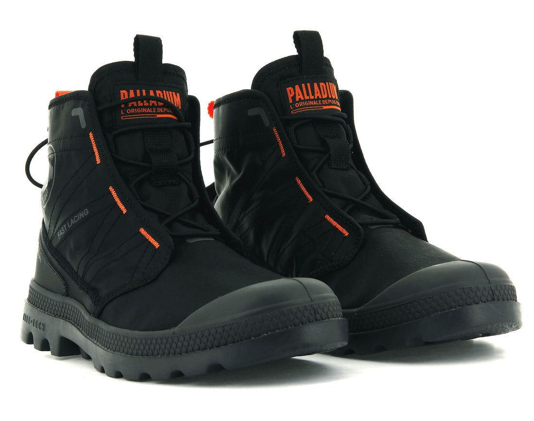 Black Men Palladium Pampa Travel Lite Boots | US-RA9564712