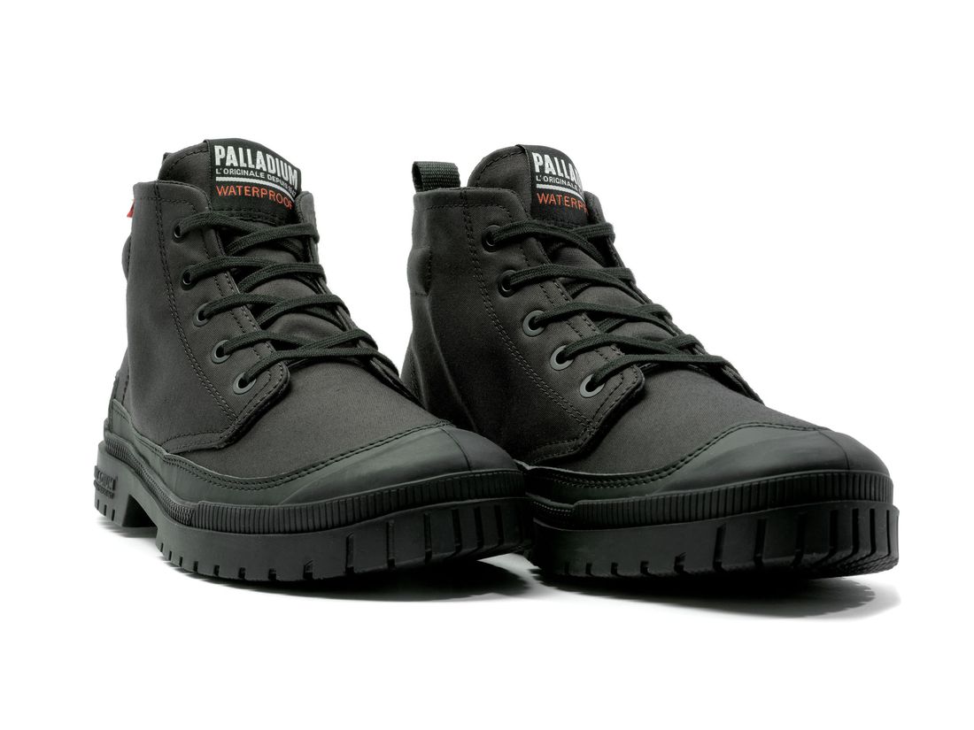 Black Men Palladium Sp20 Hi Wp+ Boots | US-ZW9284057