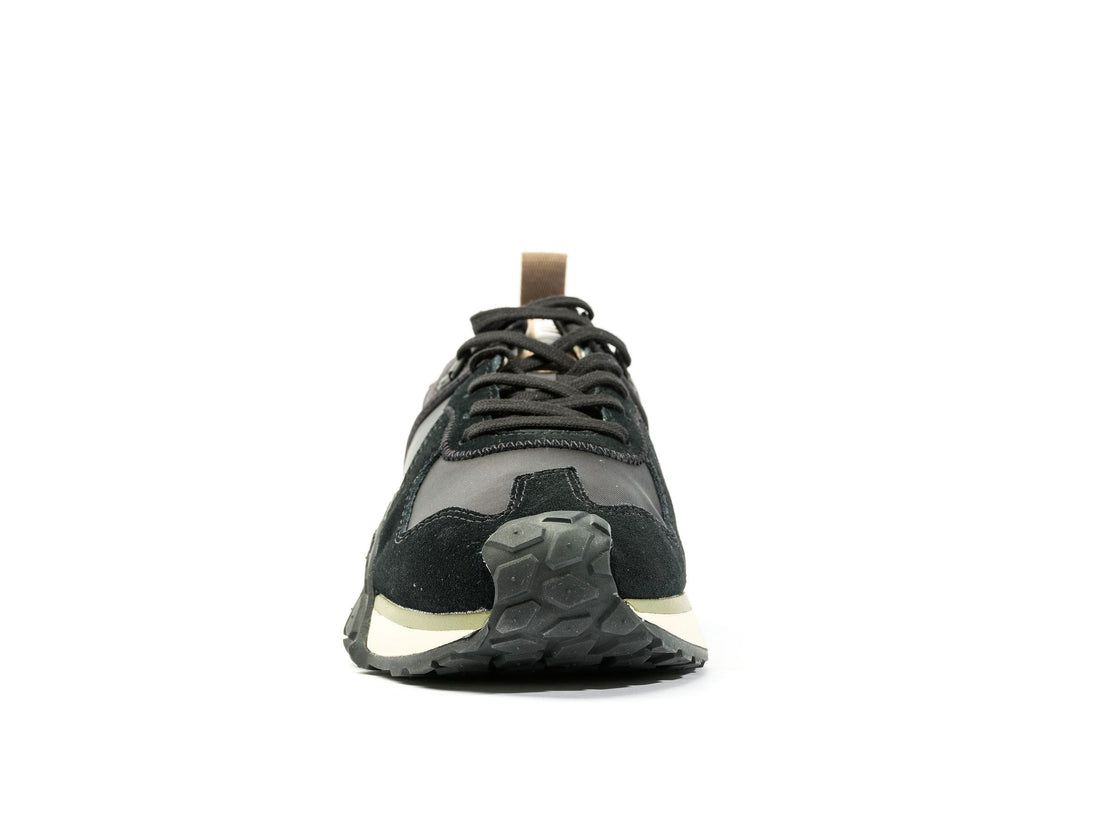 Black Men Palladium Troop Runner Sneakers | US-QY1069483