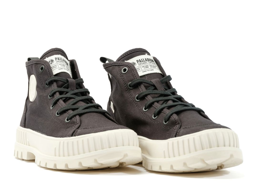 Black Women Palladium Pallashock Organic 2 Sneakers | US-FM8107263