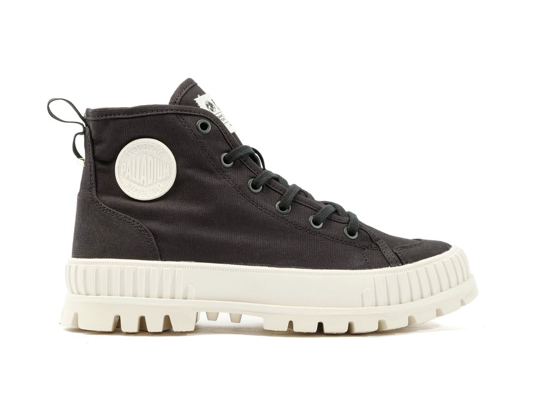 Black Women Palladium Pallashock Organic 2 Sneakers | US-FM8107263