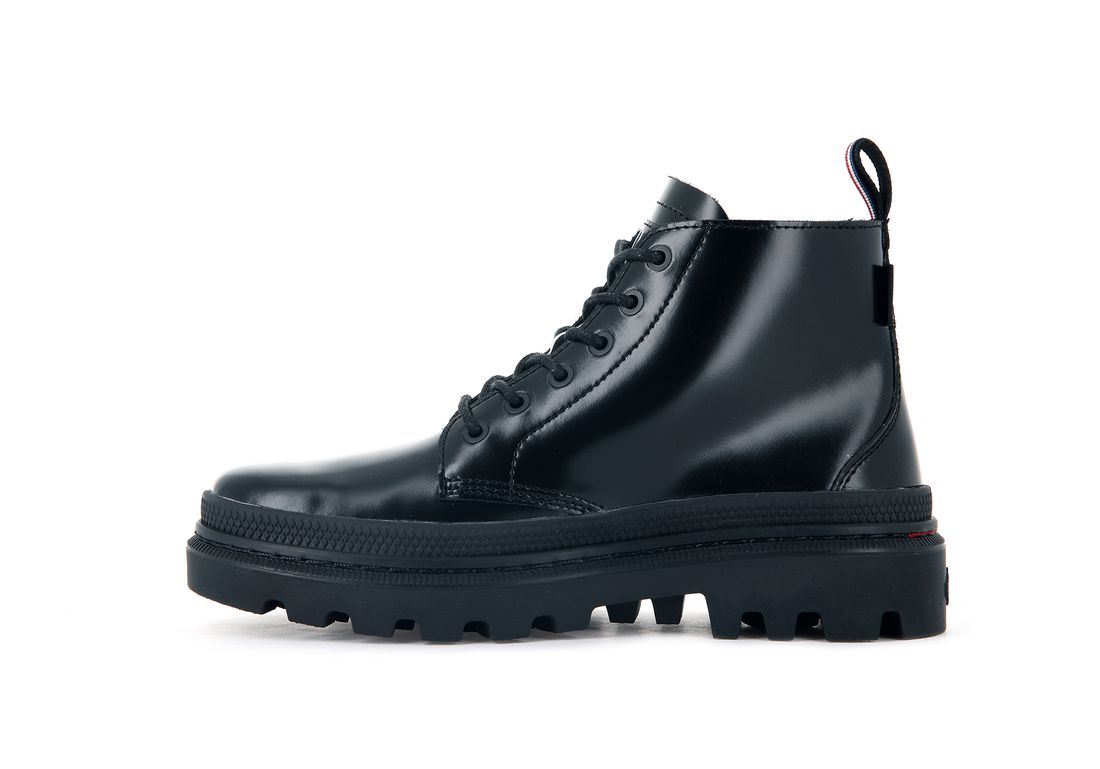 Black Women Palladium Pallatrooper Hi-1 Boots | US-FL6471823