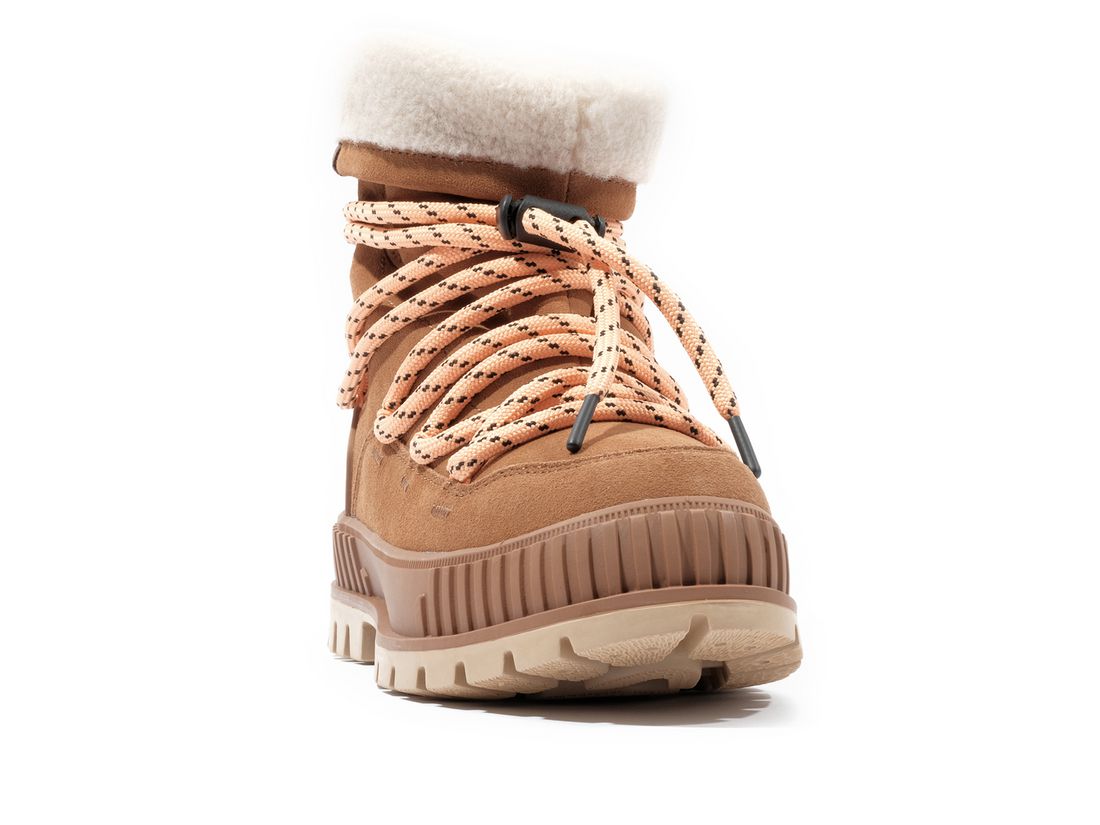 Brown Women Palladium Pallashock Hiver Winter Boots | US-JO7516429