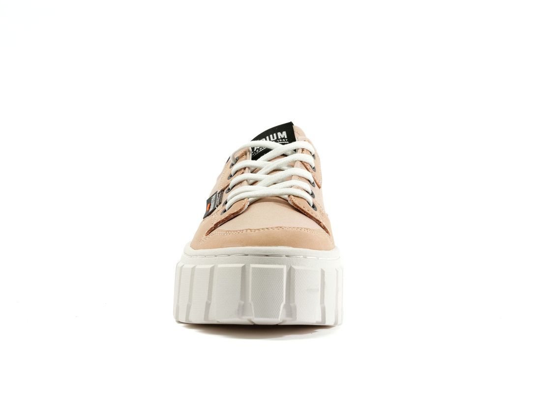 Brown Women Palladium Pallatower Lo Sneakers | US-GO3108475