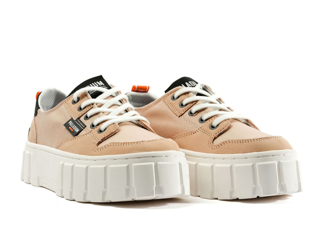 Brown Women Palladium Pallatower Lo Sneakers | US-GO3108475