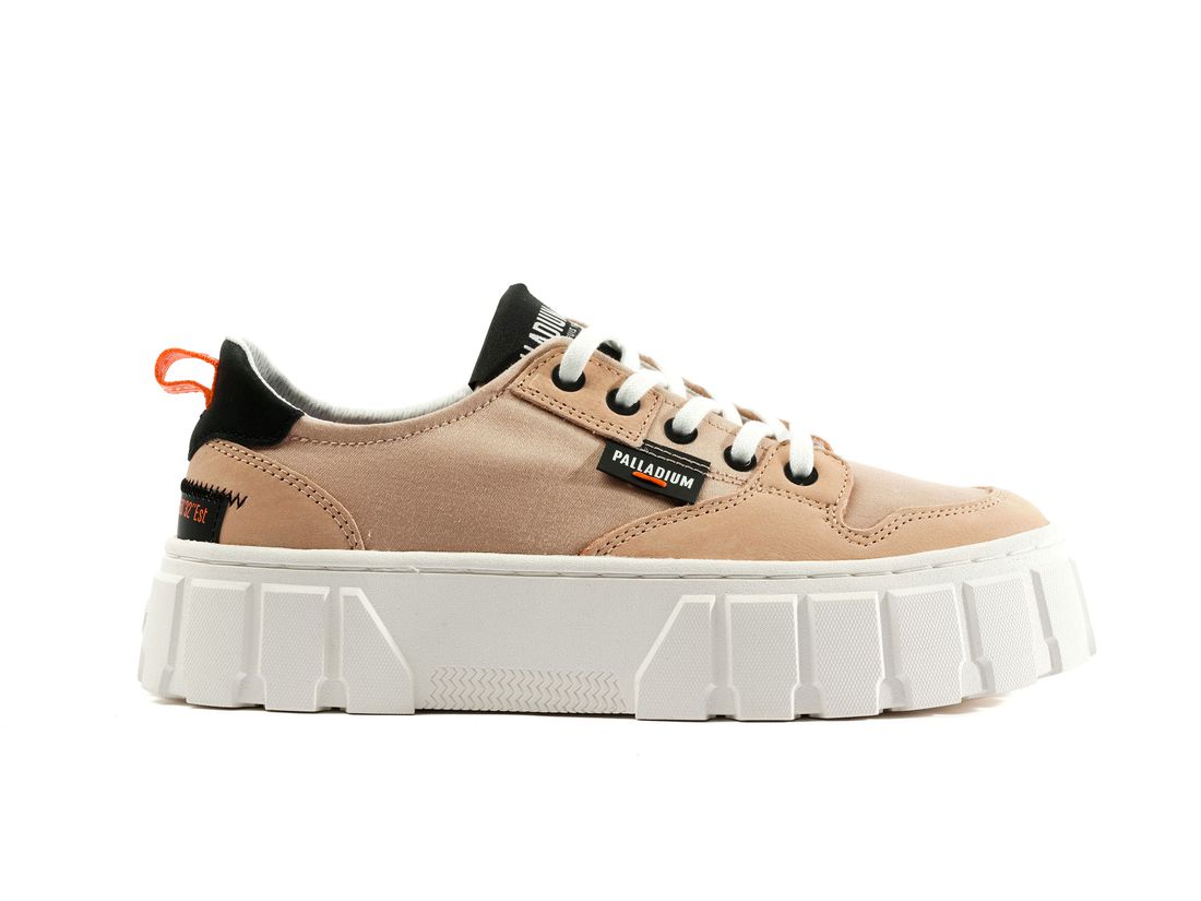 Brown Women Palladium Pallatower Lo Sneakers | US-GO3108475