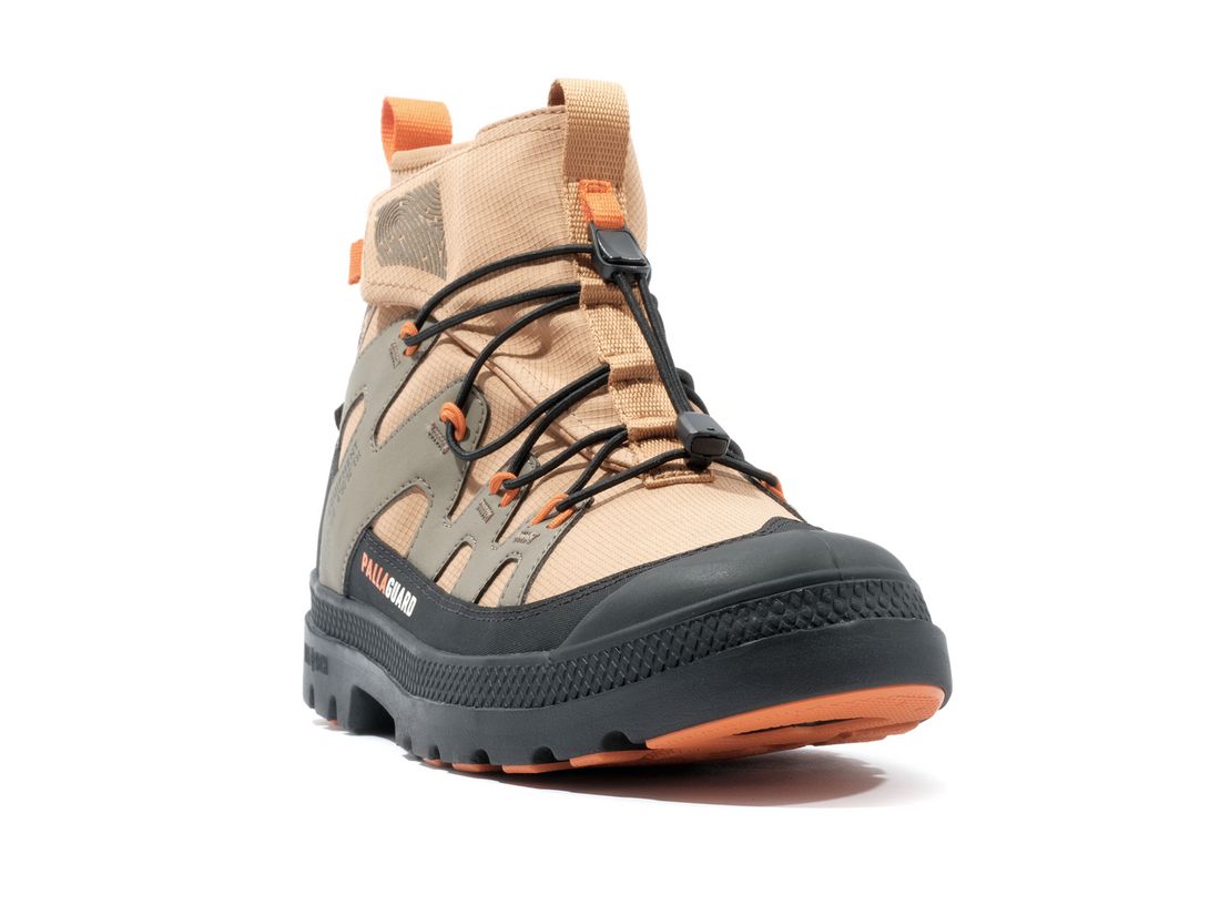 Brown / Black Kids' Palladium Pampa Lite+ Xplor Wp+ Boots | US-PL2045389