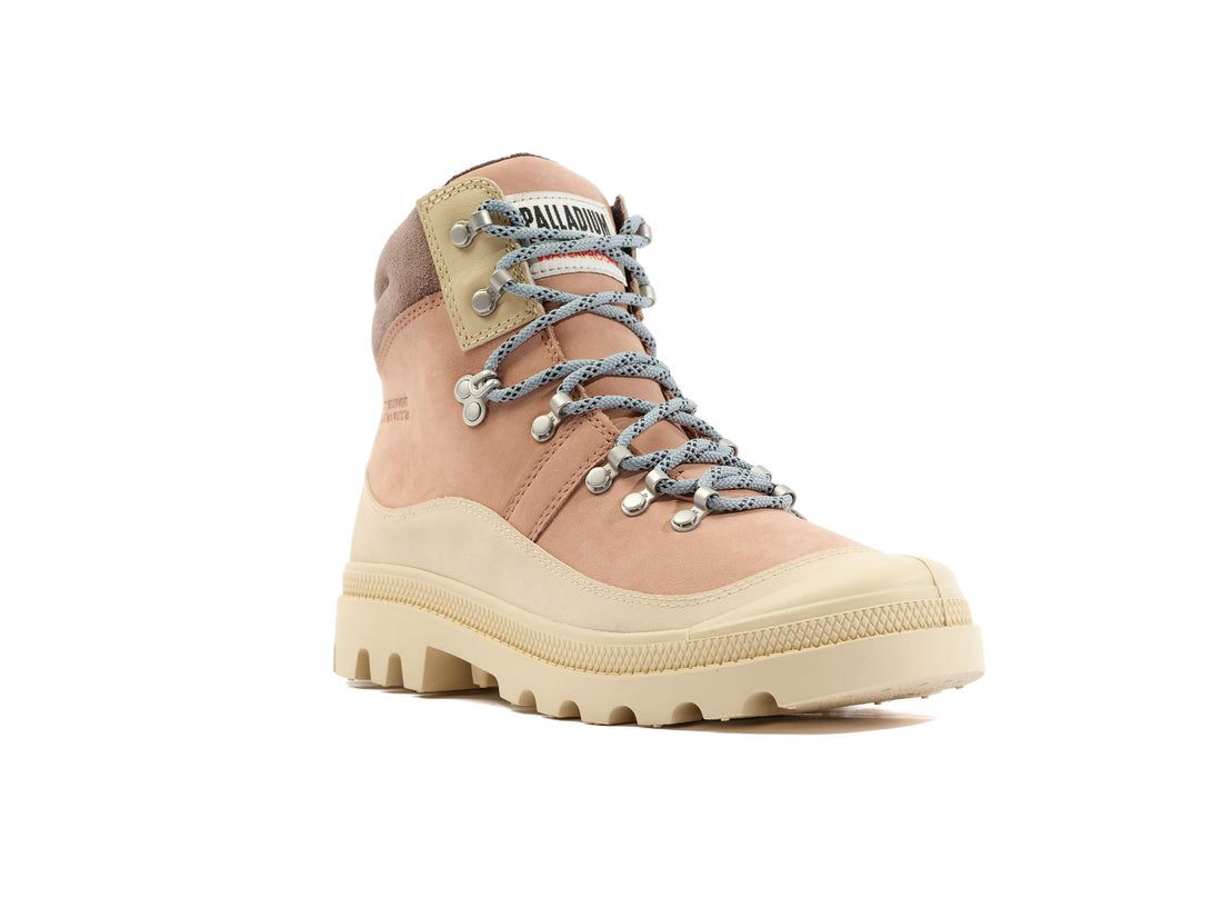 Brown / Cream Women Palladium Pallabrousse Hkr Wp+ Boots | US-JB2316970