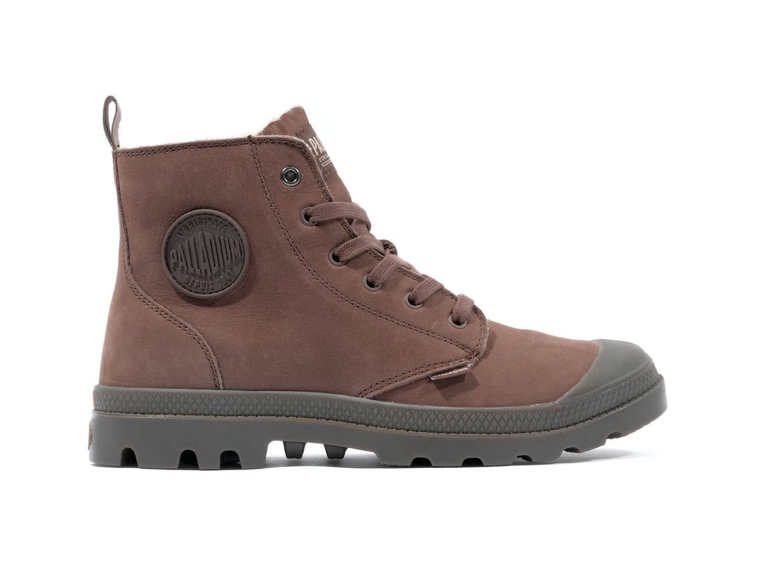 Chocolate Men Palladium Pampa Hi Zip Wl Winter Boots | US-HB8172046