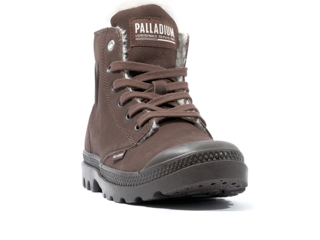 Chocolate Women Palladium Pampa Hi Zip Wl Winter Boots | US-UC2980543