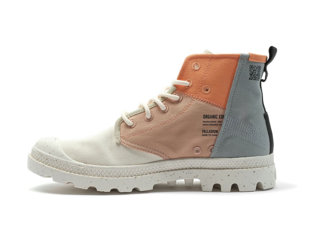 Cream / Green Women Palladium Pampa Hi Re Generate Boots | US-YQ1358247