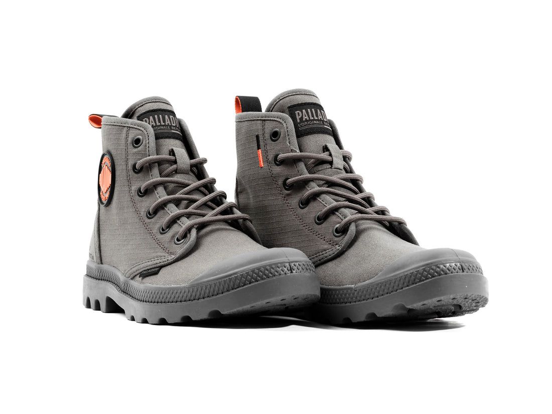 Dark Brown Men Palladium Pampa Hi Supply Rs Boots | US-OT5718469