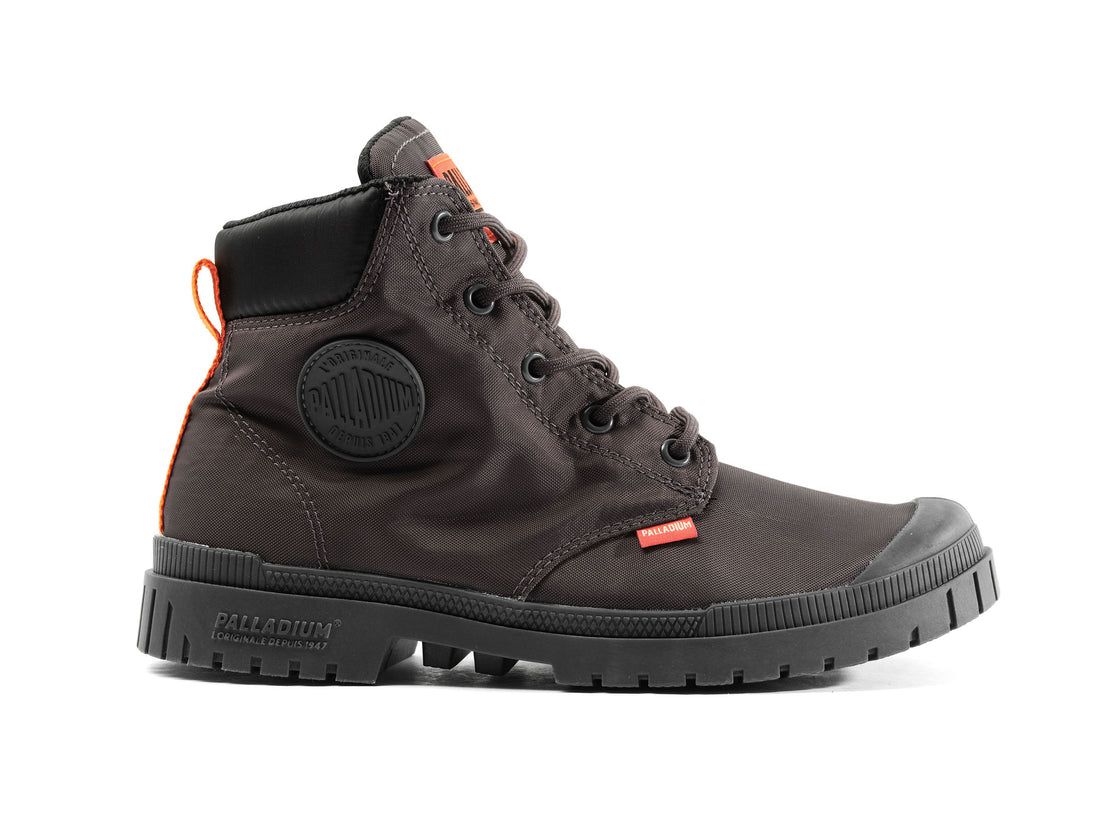 Dark Brown Men Palladium Pampa Sp20 Cuff Wp+ Boots | US-ED3602748