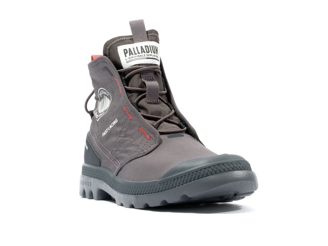 Dark Brown Men Palladium Pampa Travel Lite Rs Boots | US-FQ0976431