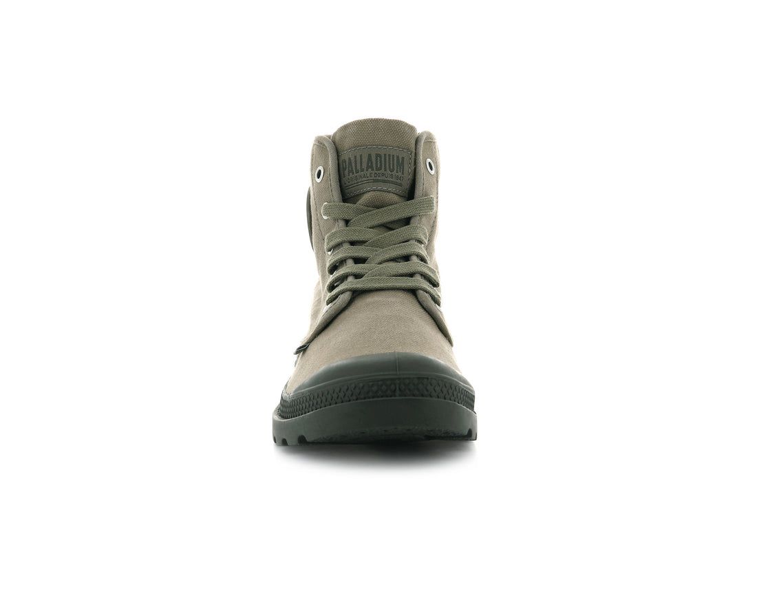 Dark Green Men Palladium Pampa Hi Boots | US-SP8653149