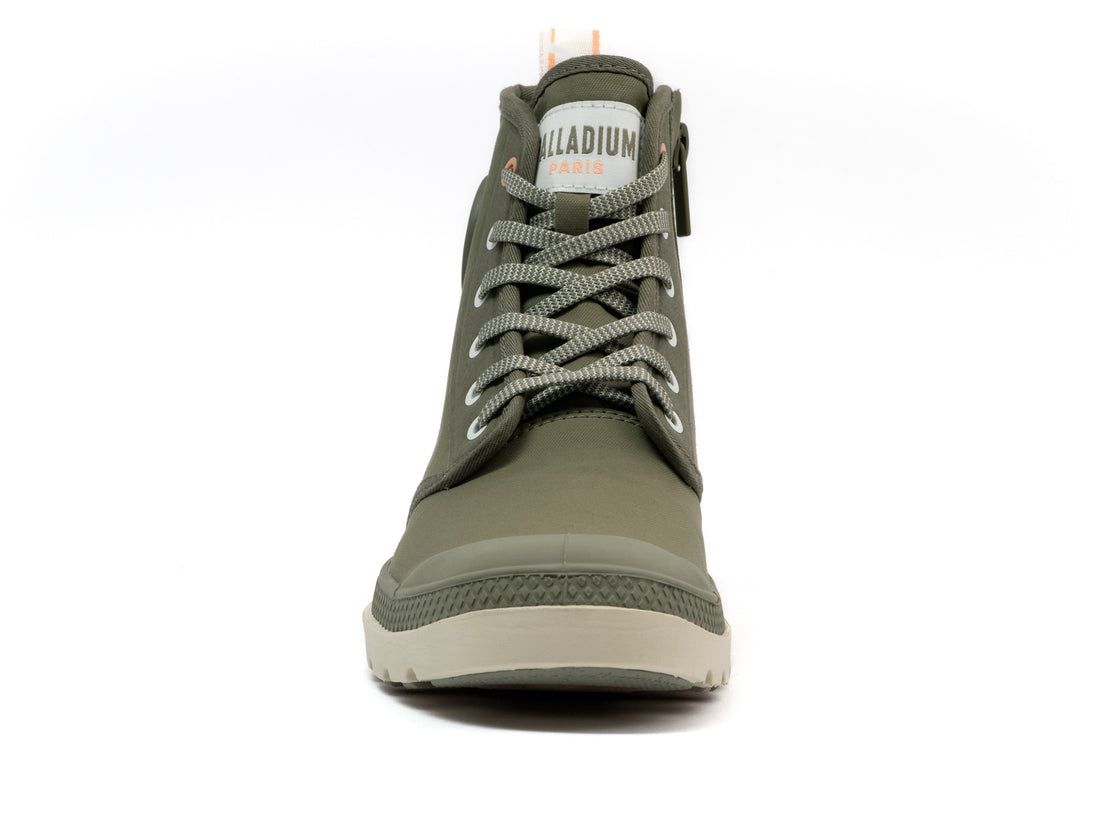 Dark Green Men Palladium Pampa Lite+ Hi Paris Boots | US-LH0914638